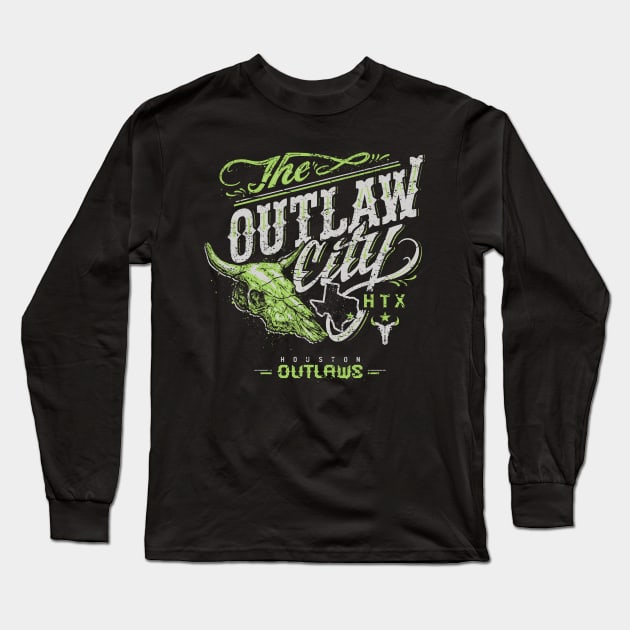 Houston Outlaws Long Sleeve T-Shirt by jaycronindesigns